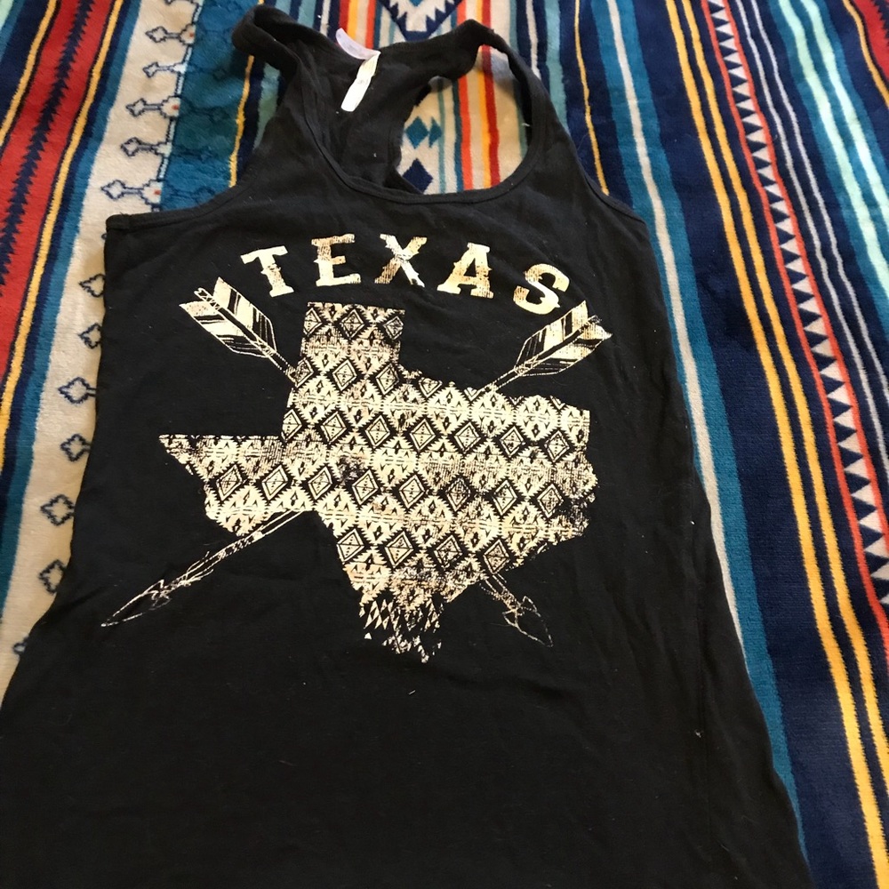 Texas graphic tank top